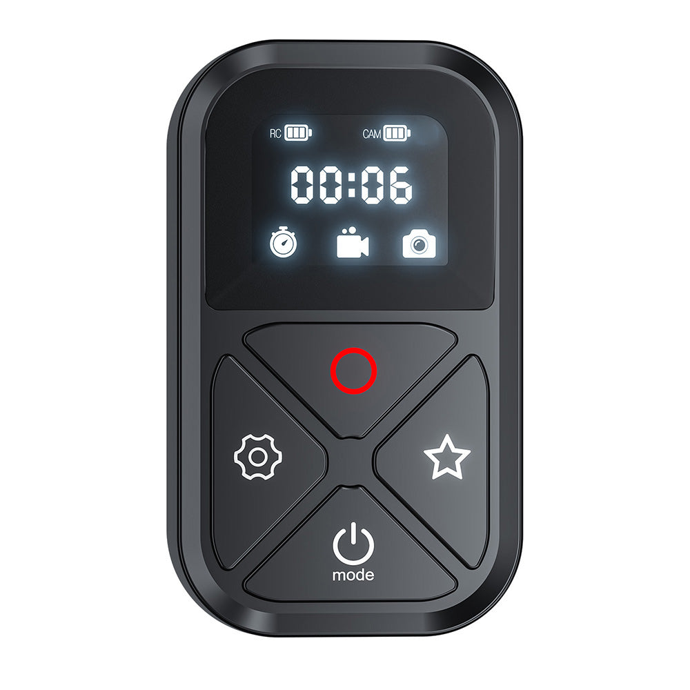 Uniqkart GP-RMT-T10 T10 80M WiFi Bluetooth Remote Controller with Display for GoPro Hero 9 / 10 / 11 / 8 / Max