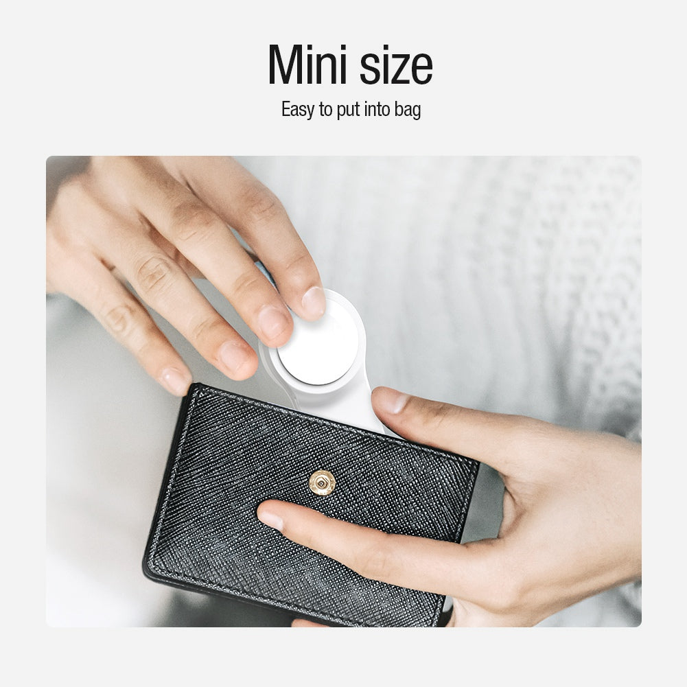 Uniqkart MFi Certified Charger for Apple Watch, Mini Travel Magnetic Wireless Charger with Type C Adapter Plug