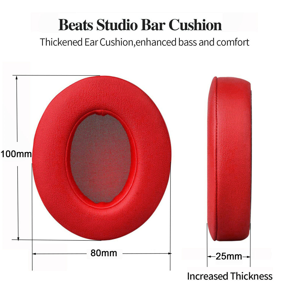 1 Pair Comfortable Headphone Ear Cushions Replacement Earpads for Beats Studio 2.0 / Studio 3.0 - Black