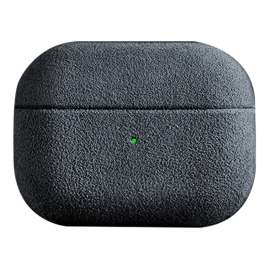 Protective Cover for AirPods Pro 2 Suede Leather Case Bluetooth Headset Case - Dark Grey