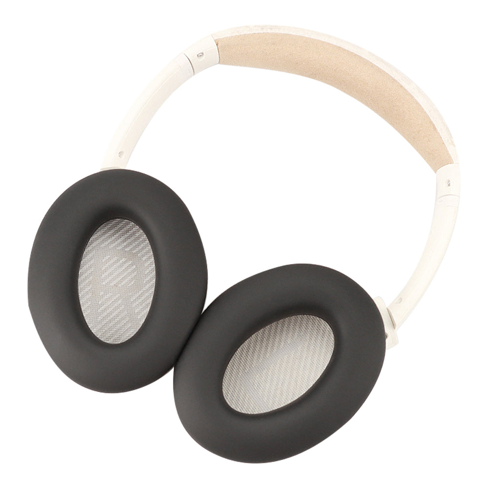 For Bose QC45 / QC35 / QC25 / QC15 / AE2 1 Pair Flexible Silicone Headphone Earpads Cushions Ear Cover Pad - Black
