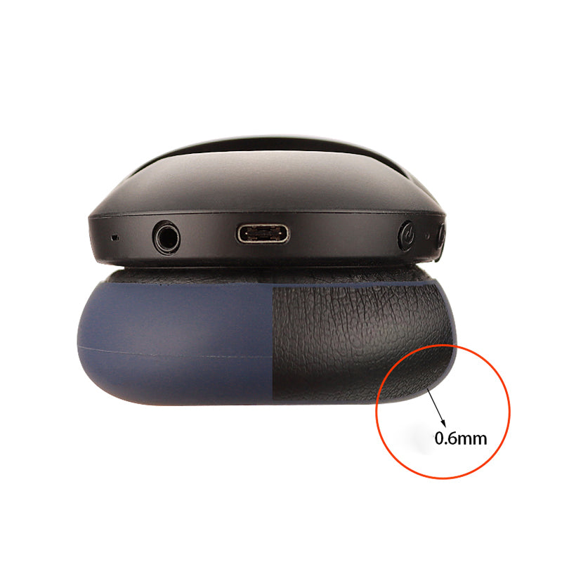 1 Pair Ear Cushions For Sony WH-H910N , Soft Silicone Headphone Earpads Replacement Cover Pad - Black