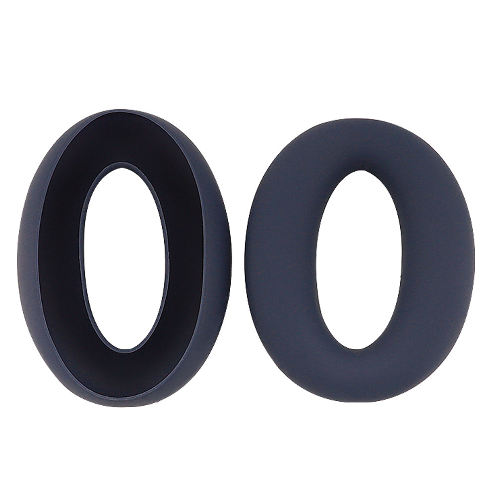 For Sony WH-XB910N 1 Pair Flexible Silicone Headphone Earpads Replacement Ear Cushions Cover Pad - Black