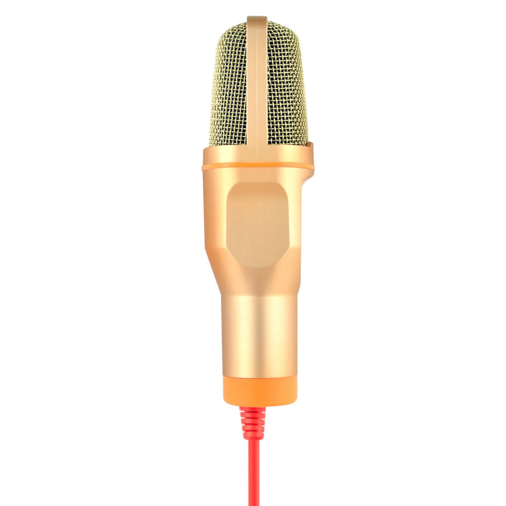 SF-666 Handheld Capacitive Conference with Tripod Stand Anchor Network Microphone - Gold