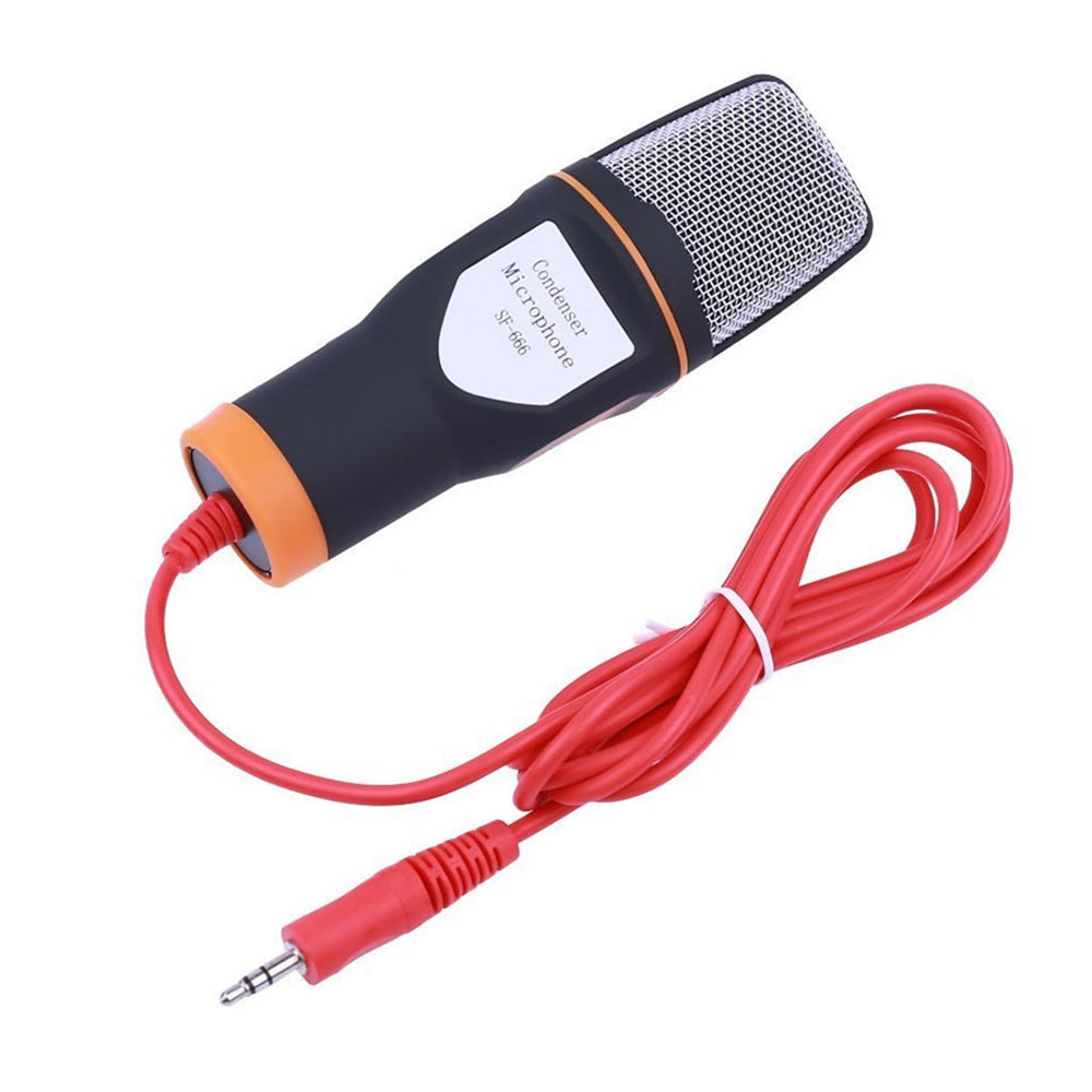 SF-666 Handheld Capacitive Conference with Tripod Stand Anchor Network Microphone - Black