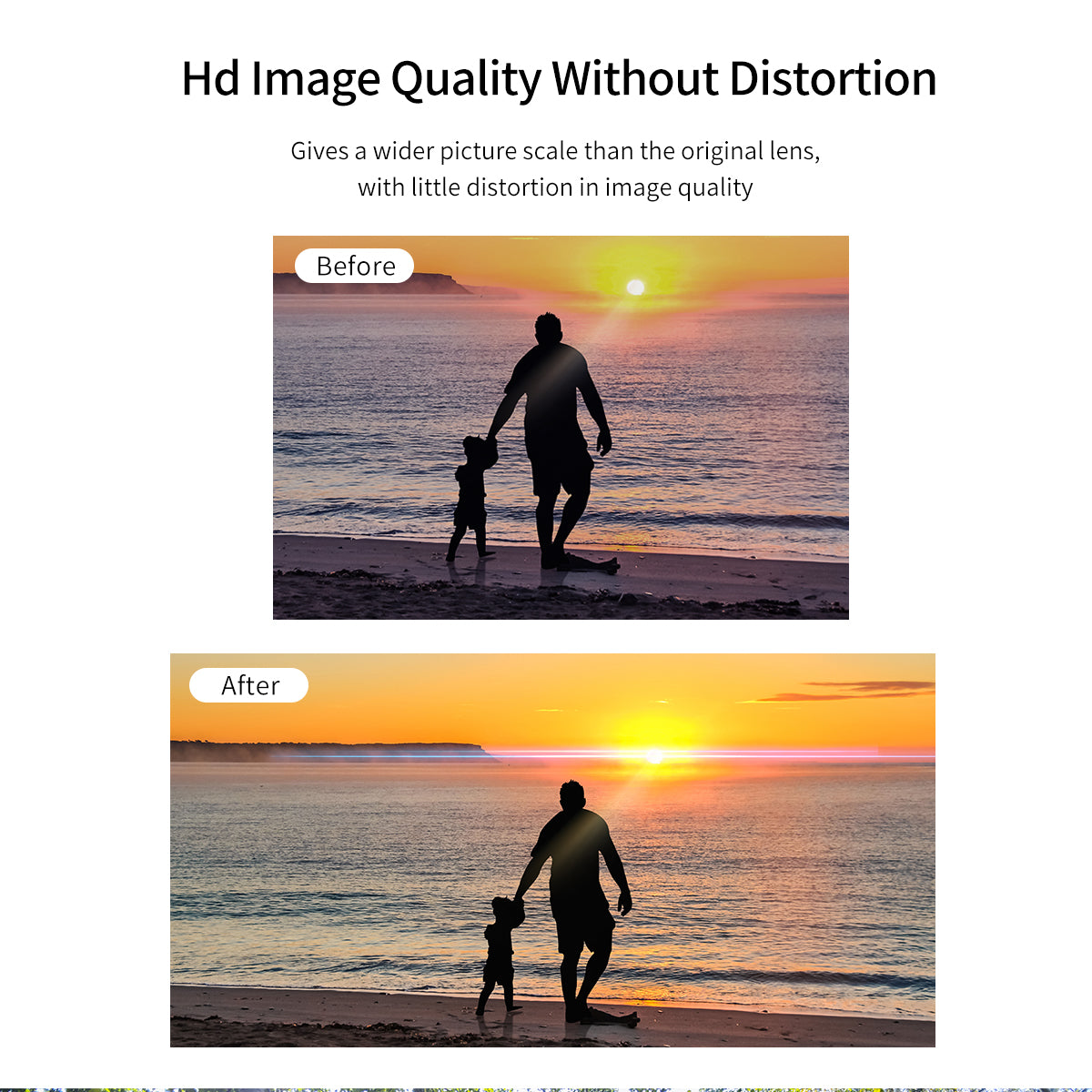 Uniqkart DR-03 1.33X Camera Anamorphic Lens for DJI Mavic Air 2 Drone Accessories