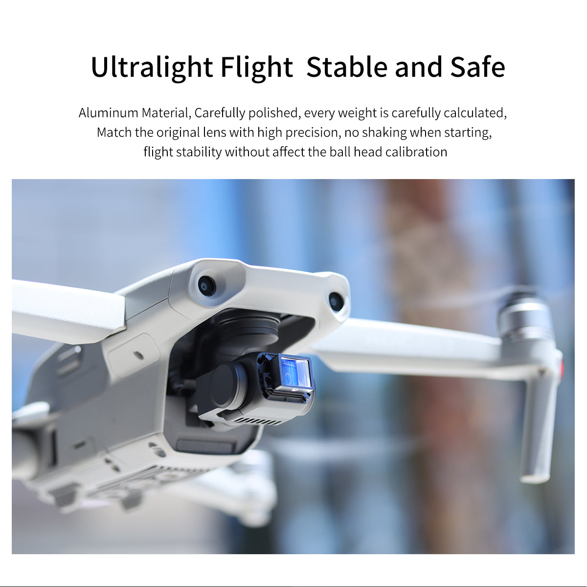 Uniqkart DR-03 1.33X Camera Anamorphic Lens for DJI Mavic Air 2 Drone Accessories