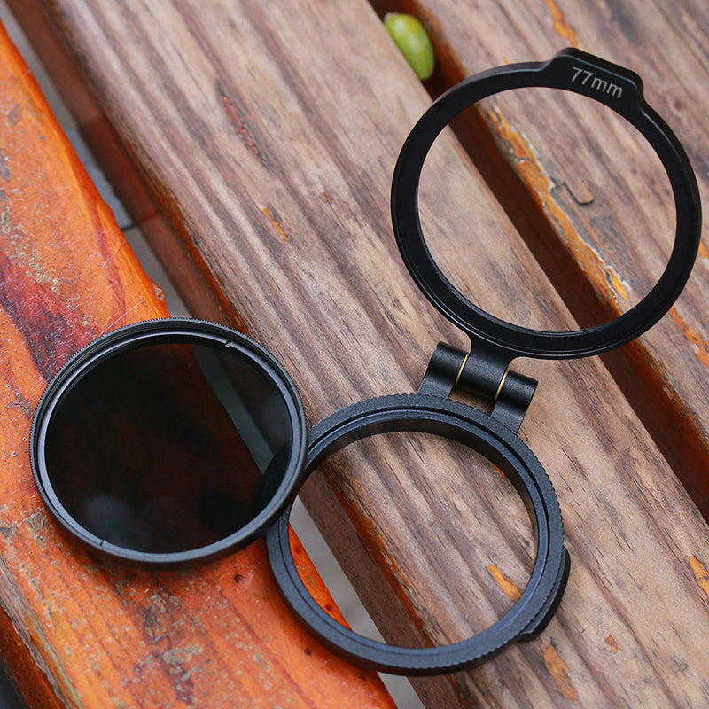 Uniqkart 58mm ND Filter Ring Quick Release Lens Adapter Flip Bracket DSLR Camera Accessory
