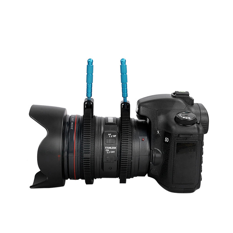 Adjustable Rubber Follow Focus Gear Ring Belt with Aluminum Alloy Grip for SLR DSLR Camera