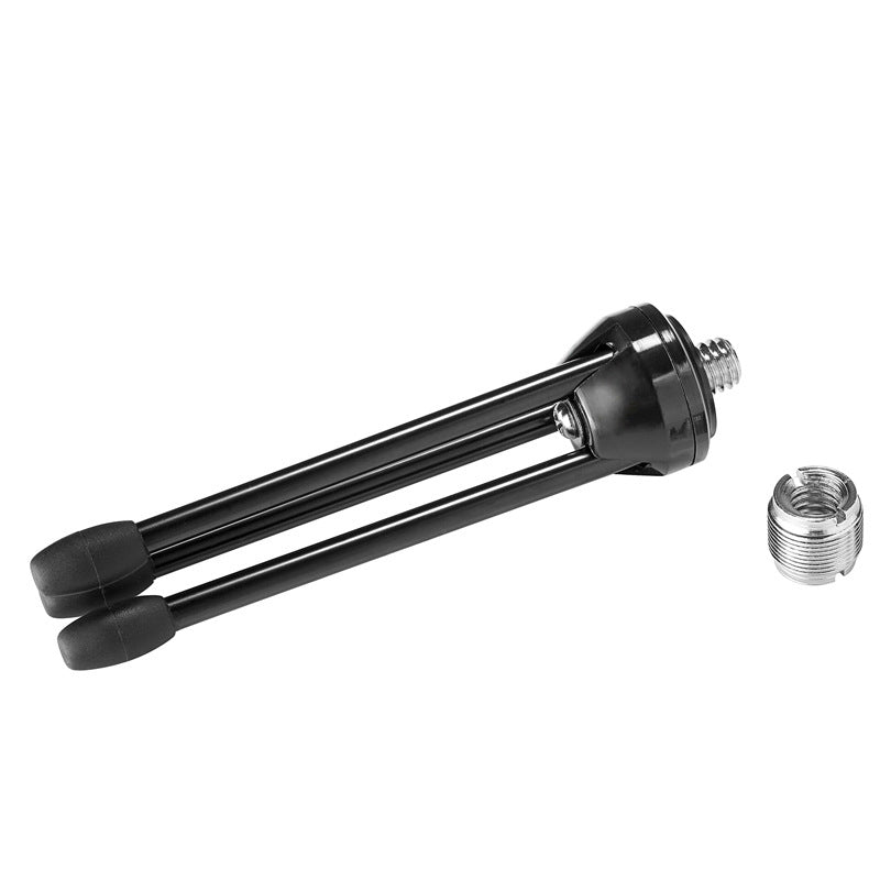Uniqkart NW-88467 Desktop Microphone Tripod Stand for Live Streaming, Recording, Anti-Slip Folding Condenser Mic Holder