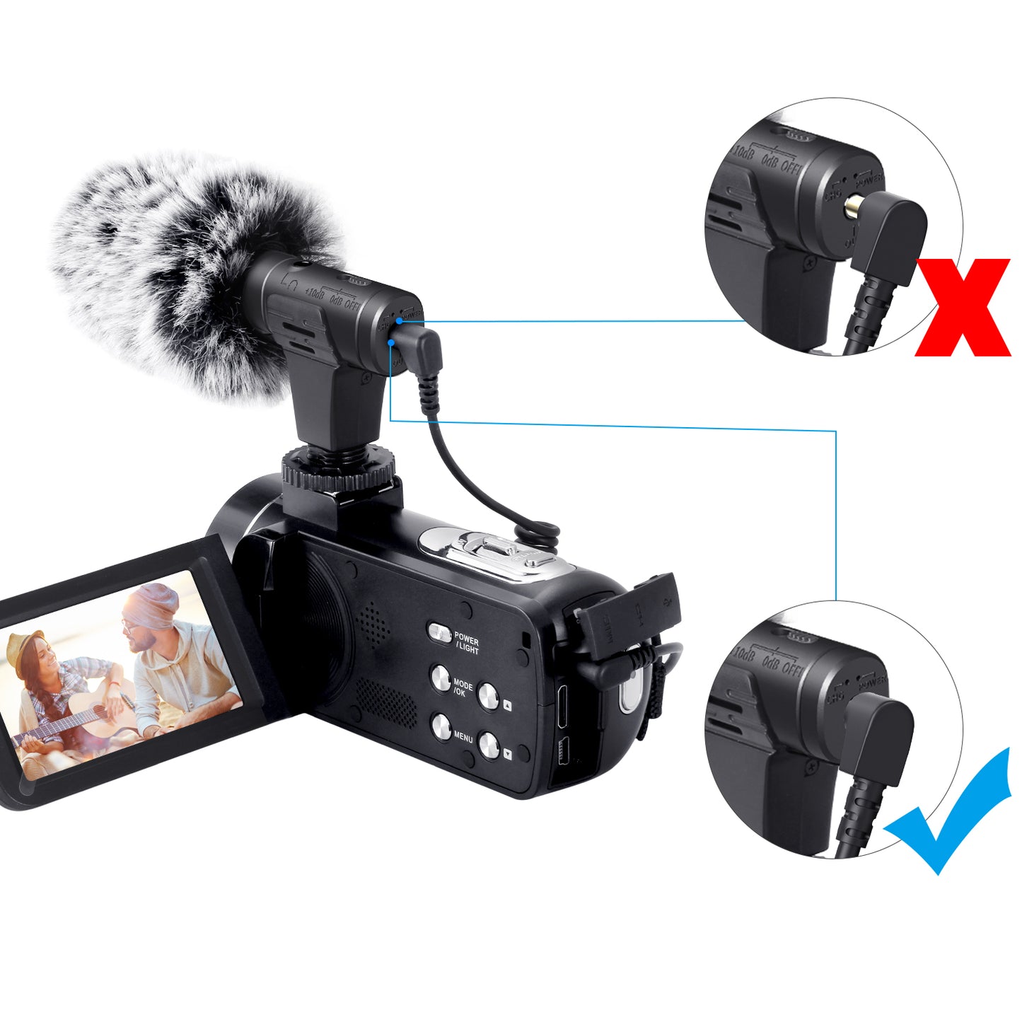 MAMEN MIC-07 Photography Rcondenser Audio Recording Microphone for Phone and Camera