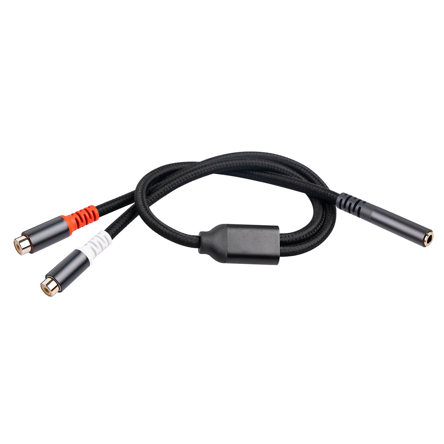 3.5mm Female to 2 RCA Female Stereo Adapter Audio Cable for Mobile Phone MP3 Player Notebook