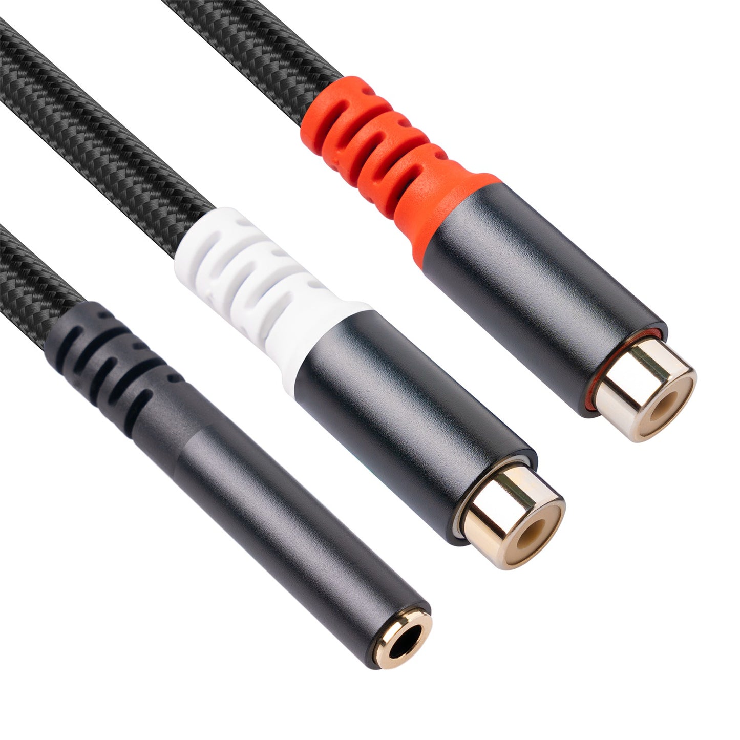 3.5mm Female to 2 RCA Female Stereo Adapter Audio Cable for Mobile Phone MP3 Player Notebook