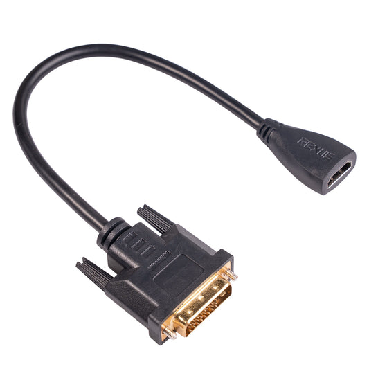 3343 DVI24+1 / DVI-D Male to HDMI Female Video Adapter Cable for PC Monitor Projector TV Box