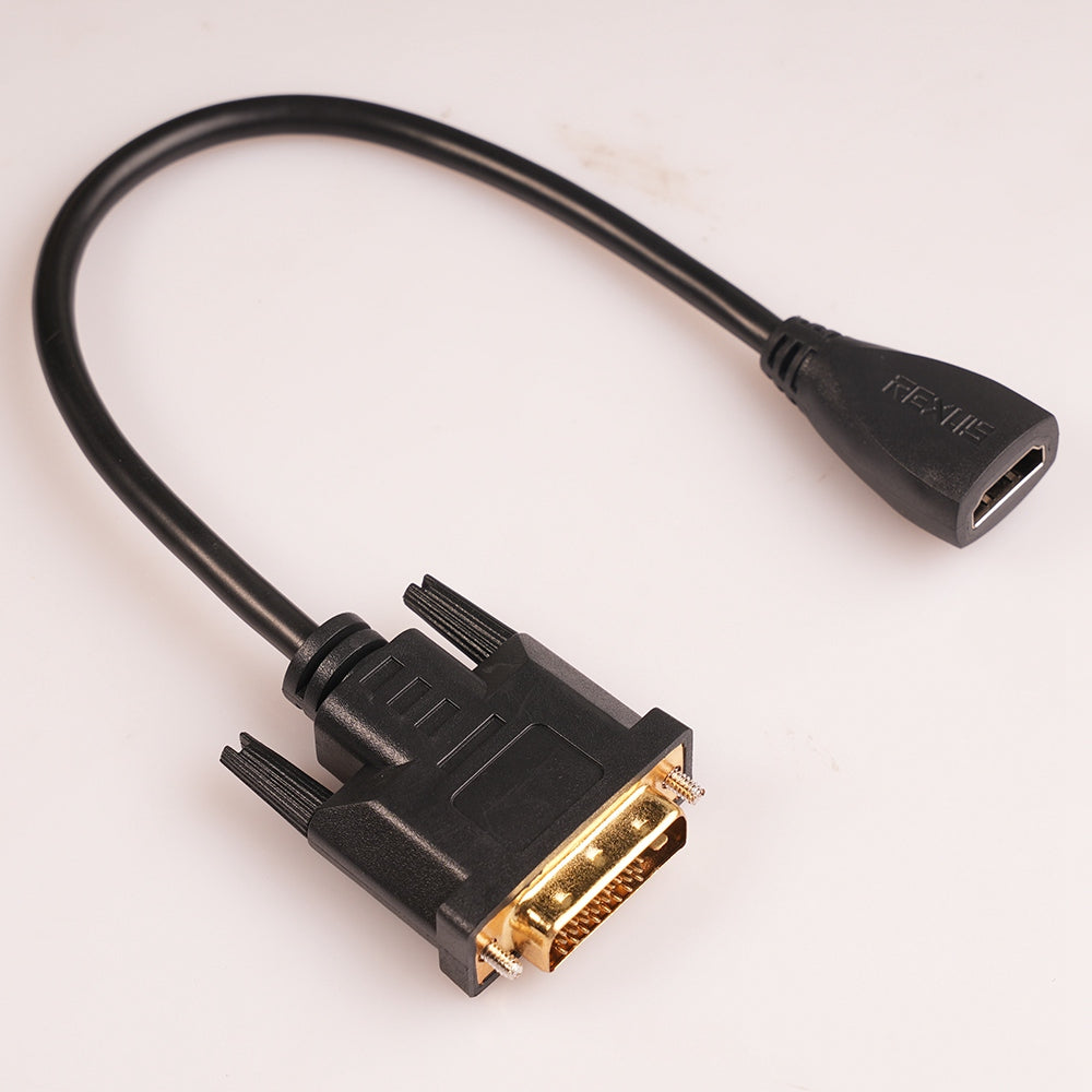 3343 DVI24+1 / DVI-D Male to HDMI Female Video Adapter Cable for PC Monitor Projector TV Box