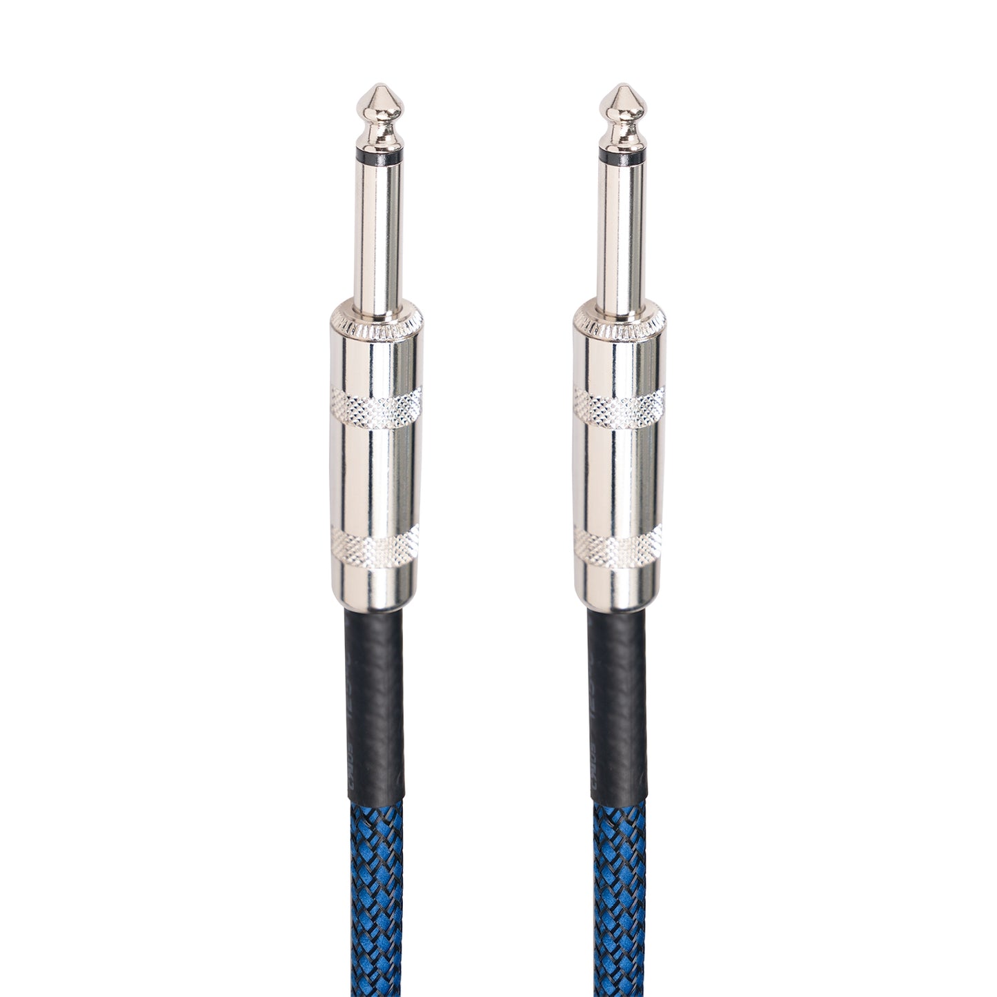TC048BL 10m Dual Straight Head 6.35mm Male to Male 22AWG Audio Cable Speaker Electric Guitar Sound Card Microphone AUX Line