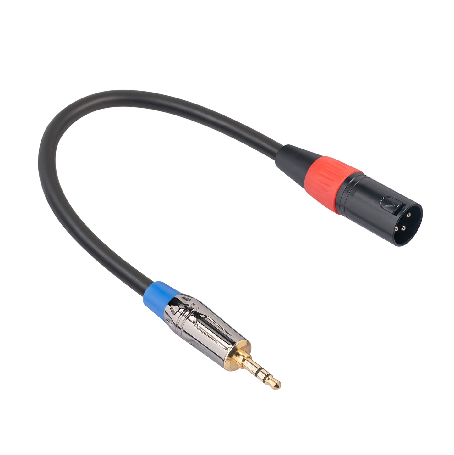 TC194BUXK108-03 0.3m 3.5mm Male to XLR Male Audio Cable Microphone Adapter Cord