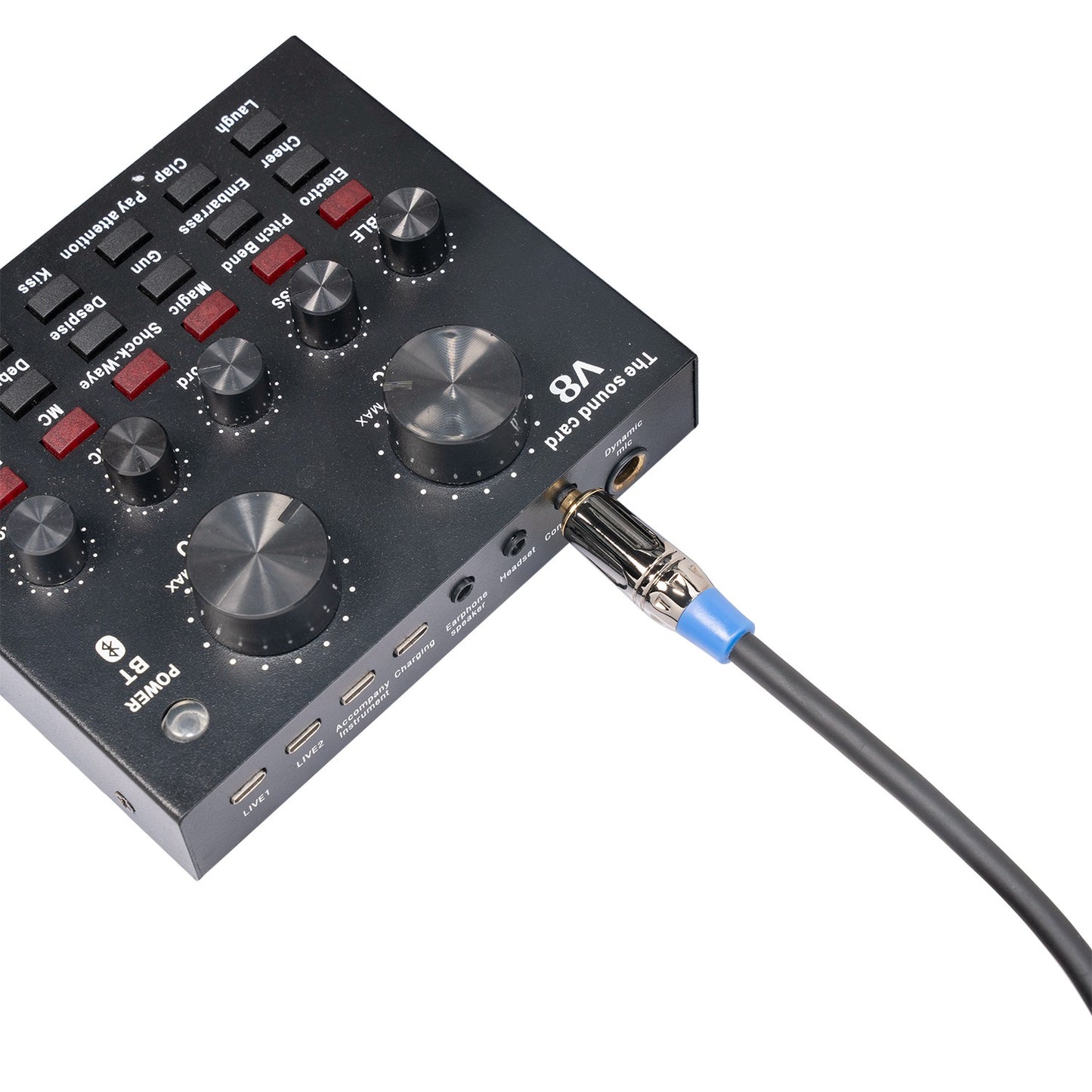 TC194BUXK108-03 0.3m 3.5mm Male to XLR Male Audio Cable Microphone Adapter Cord