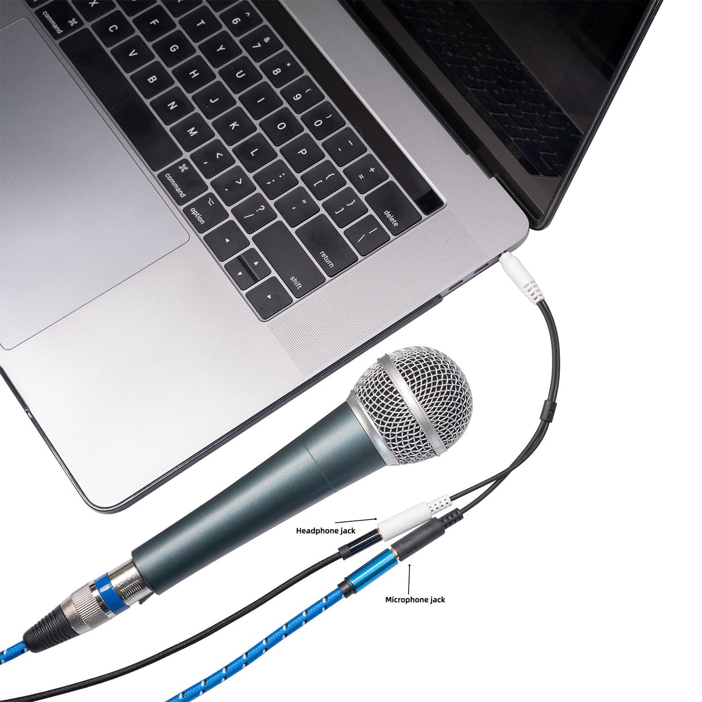 3365 3.5mm Male to 2 Female Audio Converter Headphone Microphone Splitter Cable for iPhone / Android / Computer