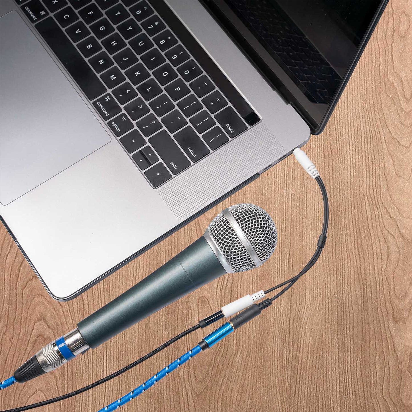 3365 3.5mm Male to 2 Female Audio Converter Headphone Microphone Splitter Cable for iPhone / Android / Computer