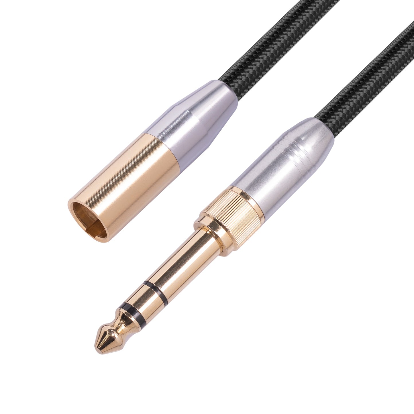 3.5mm Male to MINI XLR 3PIN Cable Set with 6.35mm Adapter 3.5mm+6.35mm Audio Cable Compatible with 3.5mm+6.35mm Audio Devices