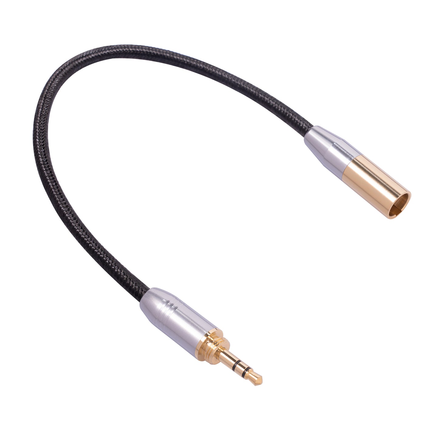 3.5mm Male to MINI XLR 3PIN Cable Set with 6.35mm Adapter 3.5mm+6.35mm Audio Cable Compatible with 3.5mm+6.35mm Audio Devices