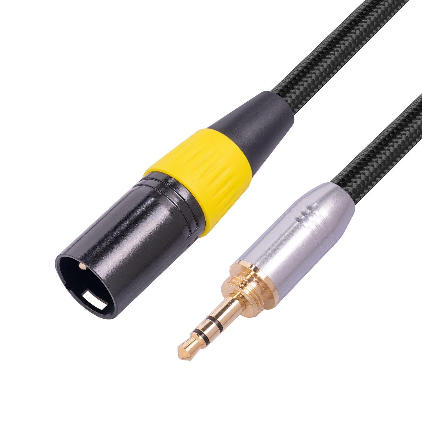External Thread 3.5mm Male to XLR 3Pin Converter Cable for Microphone Mixing Console Camera