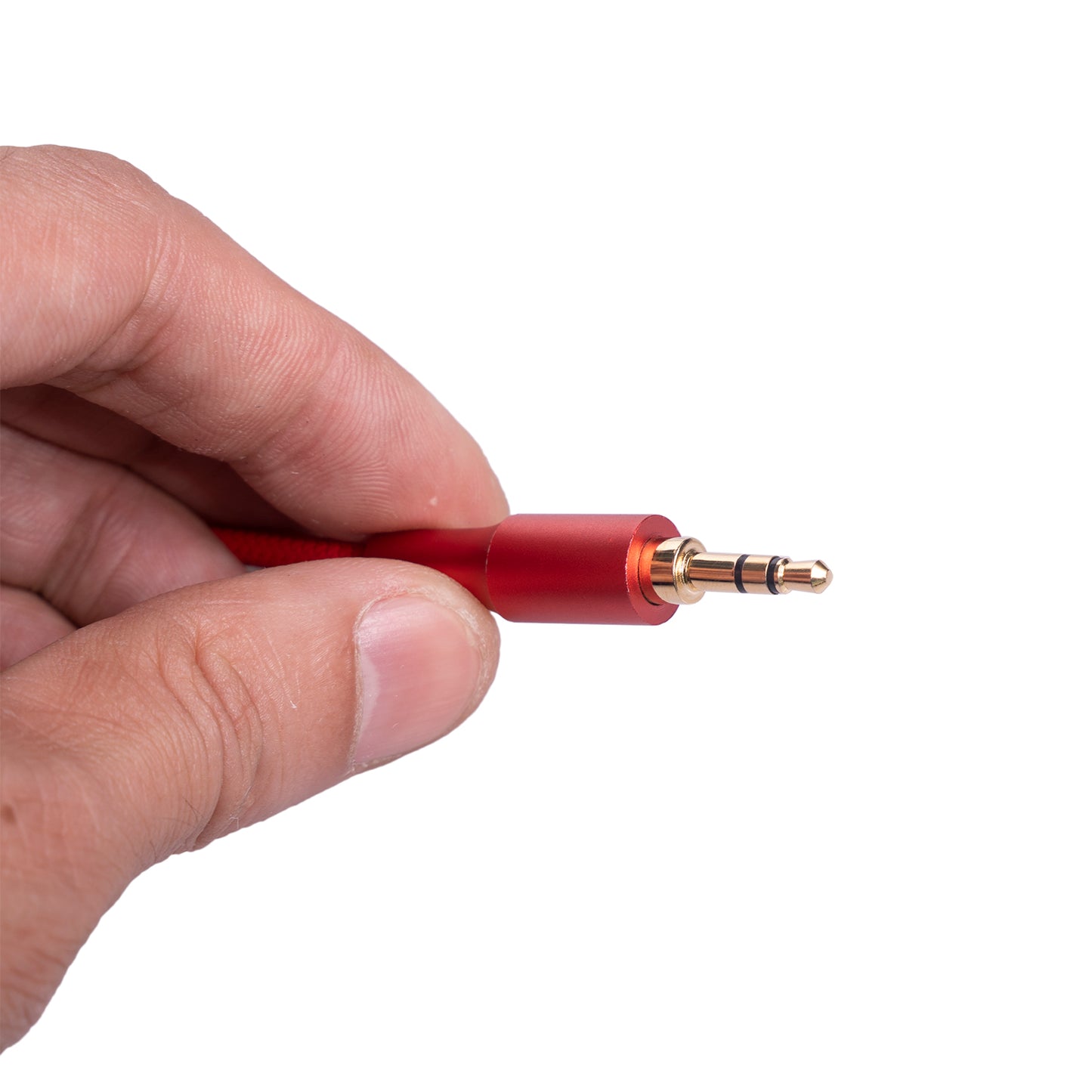 1m 3.5mm Jack HiFi Stereo Audio Cable 3.5mm Male to Male Audio AUX Cable for Car Headphone Speaker - Red