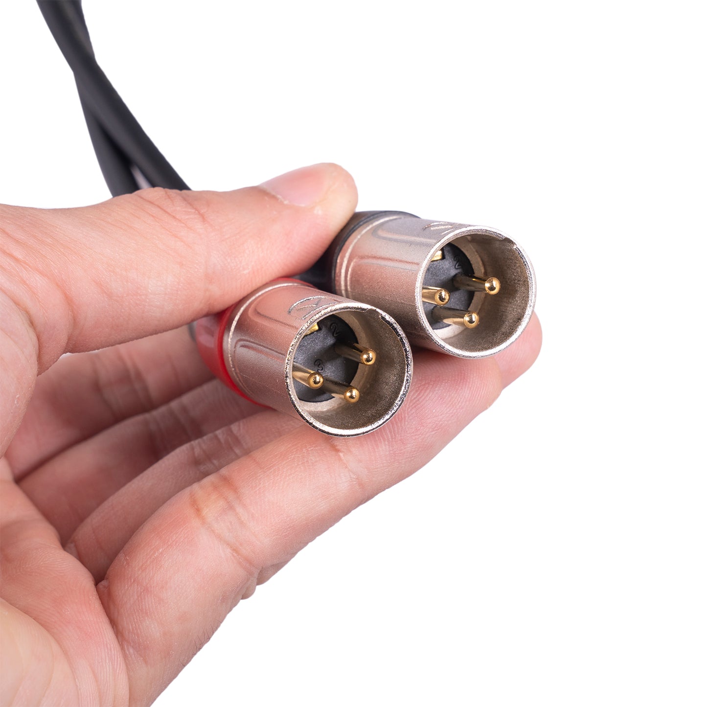 TC227YXK402-03 0.3m 3.5mm Female to Dual XLR 3 Pin Male Audio Cable AUX Converter Cord