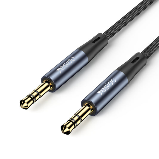 Uniqkart YAU39 3.5mm Stereo Audio Cable Extension Cord 1m Long AUX Male to Male Cable for Headphones Home / Car Stereo System