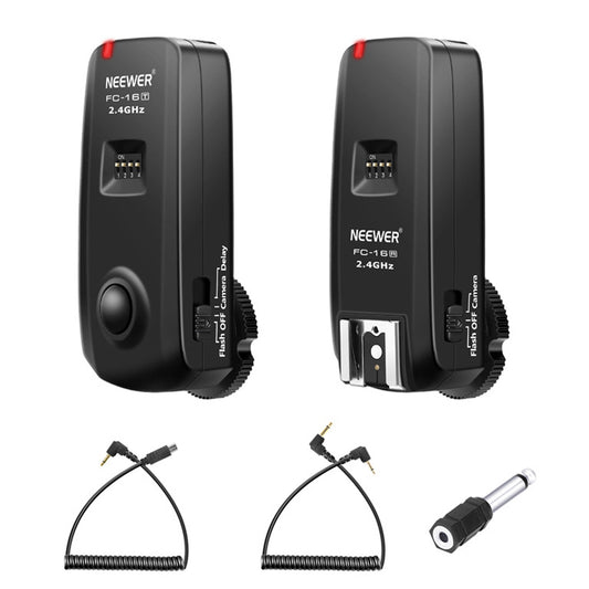 Uniqkart FC-16 2.4GHz Channel Wireless Radio Flash Speedlite Studio Trigger Receiver Kit Set
