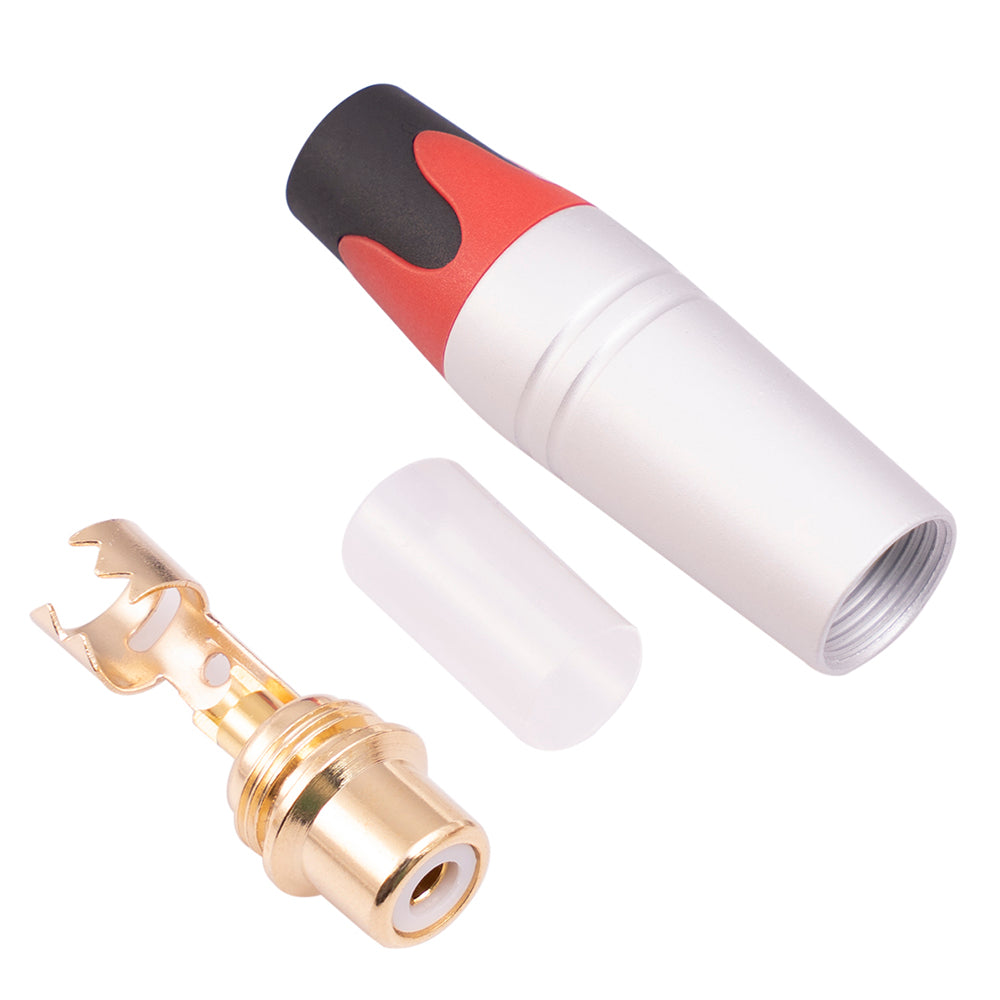 TR056 RCA Female Plug Adapter Speaker Plug RCA Jack Gold-Plated Solder Connector for Audio Cable Extension