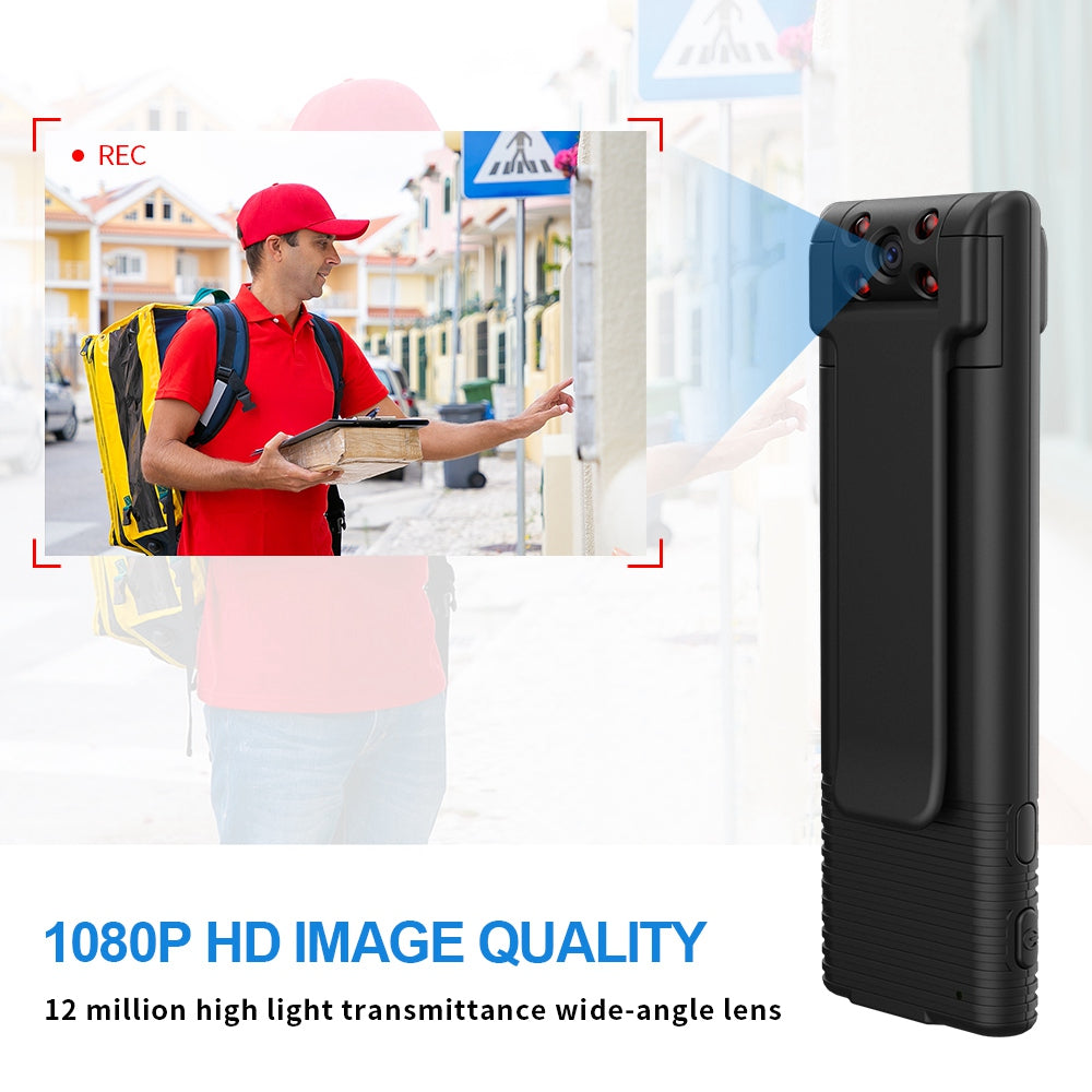 B21 1080P HD Smart Camera Pen 180-Degree Rotating Lens Camera Magnetic Mini Recorder Camera with Back Clamp