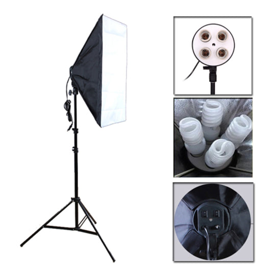Softbox Lighting Kit Photography Continuous Photo Studio Light System for YouTube Video Shooting (Soft Box Size: 20&quot; x 27.5&quot;) - US Plug