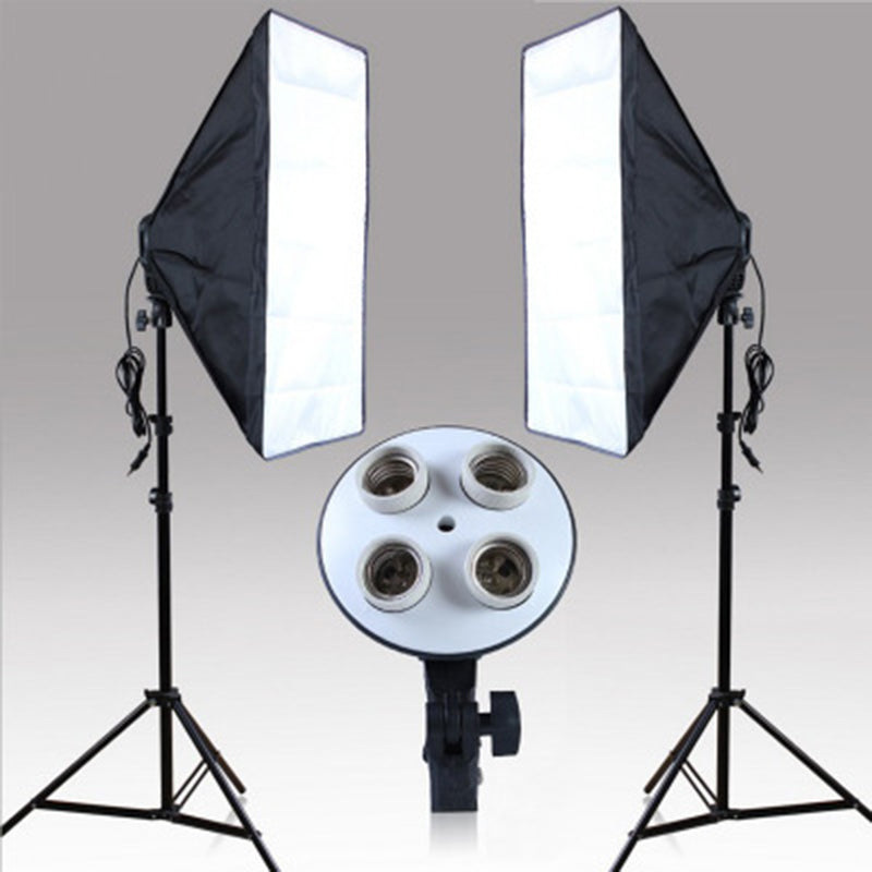 Softbox Lighting Kit Photography Continuous Photo Studio Light System for YouTube Video Shooting (Soft Box Size: 20&quot; x 27.5&quot;) - EU Plug
