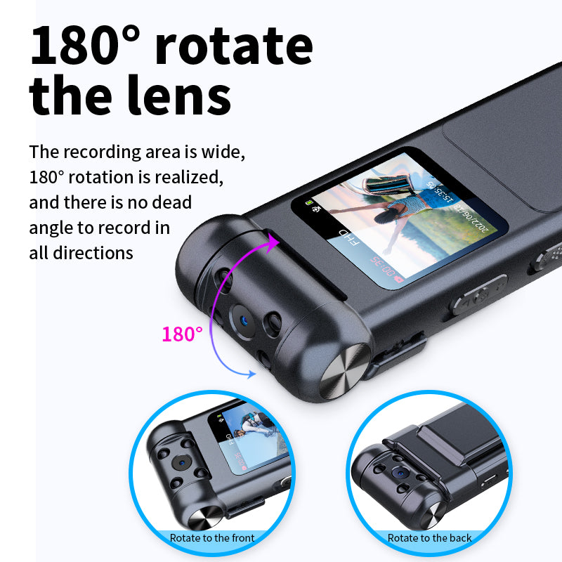 V18 32GB 1080P HD Back Clip Video Recorder Camera with Motion Detection and Infrared Night Vision