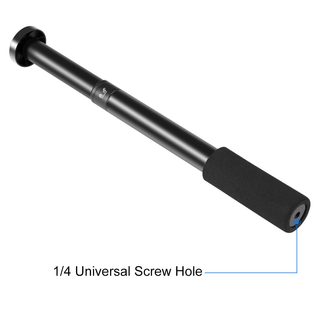 PULUZ 1/4inch Screw Aluminum Alloy Handheld Adjustable Tripod Mount Monopod Extension Central Shaft Rod
