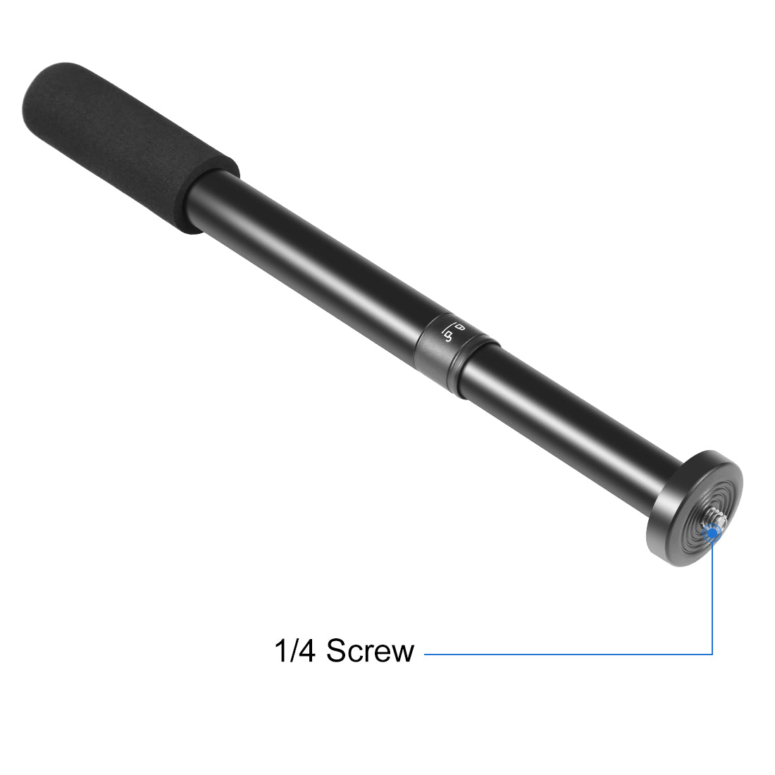 PULUZ 1/4inch Screw Aluminum Alloy Handheld Adjustable Tripod Mount Monopod Extension Central Shaft Rod