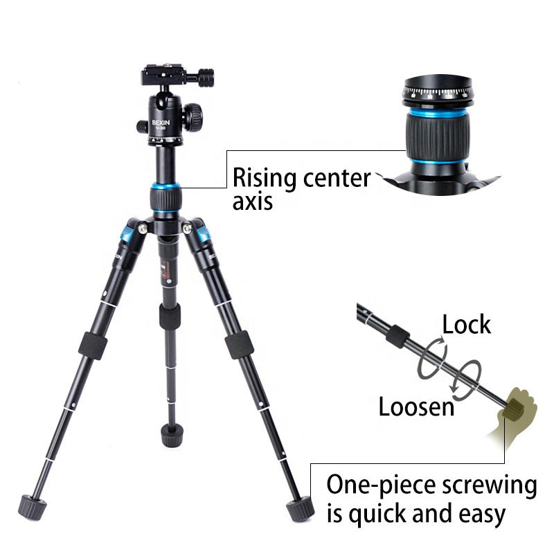 MS08 Professional Tabletop Aluminum Alloy Photography Tripod for Phone Camera