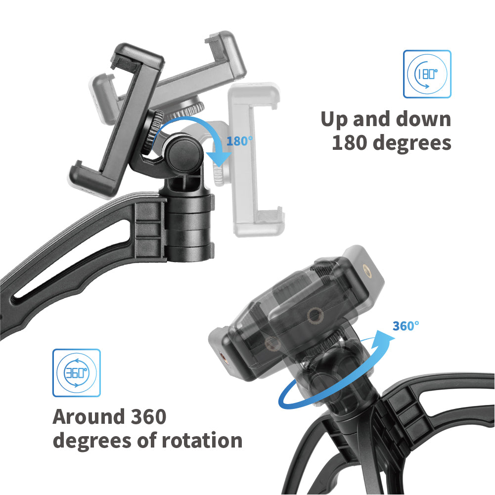 Apexel APL-JJ04 Desktop Anti-Shake Handheld Mini Tripod Selfie Stick Monopod Stand for Mobile Phone Camera