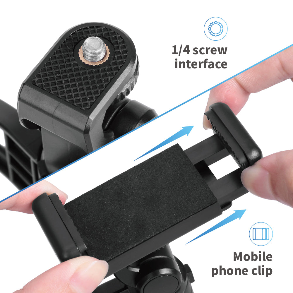 Apexel APL-JJ04 Desktop Anti-Shake Handheld Mini Tripod Selfie Stick Monopod Stand for Mobile Phone Camera