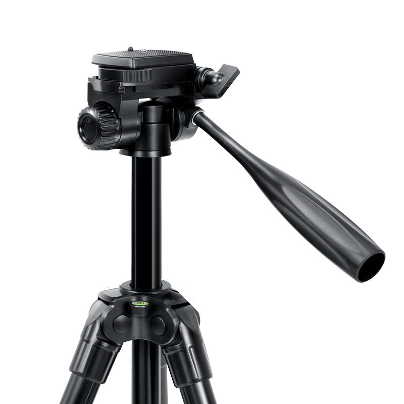Uniqkart K168 Aluminum Tripod Stand 4-Section Adjustable Monopod with Pan Tilt Head for DSLR SLR Camera