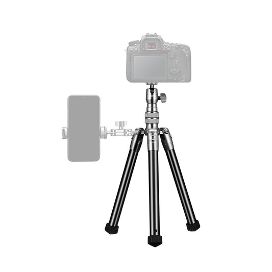Uniqkart SK-04 Extendable Monopod Tripod Selfie Cold Shoe Phone Mount Holder for Microphone LED Light