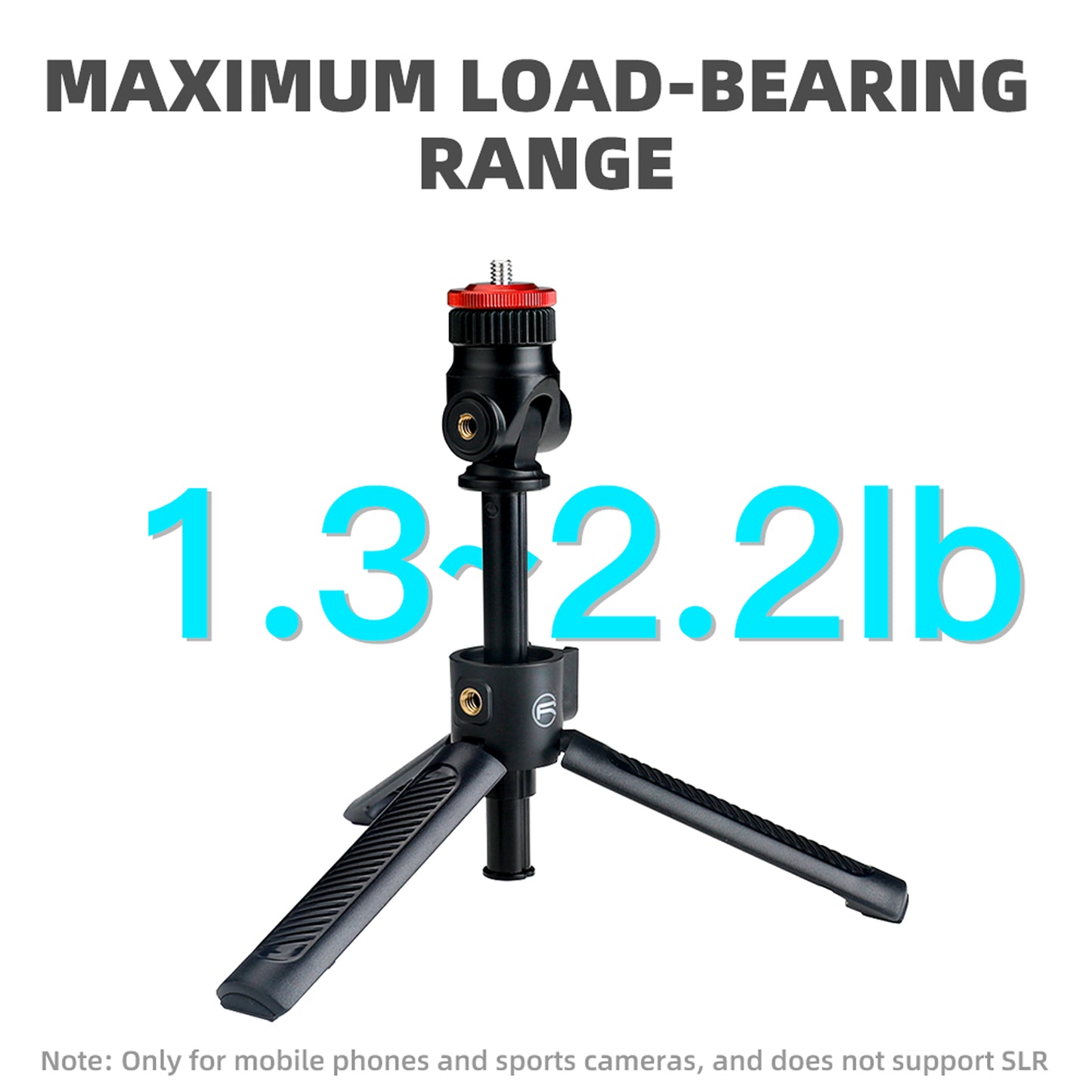 Uniqkart Portable 1/4 inch Screw Cold Shoe Tripod Camera Phone Holder Extendable Stand Selfie Stick for GoPro/DJI Osmo Action