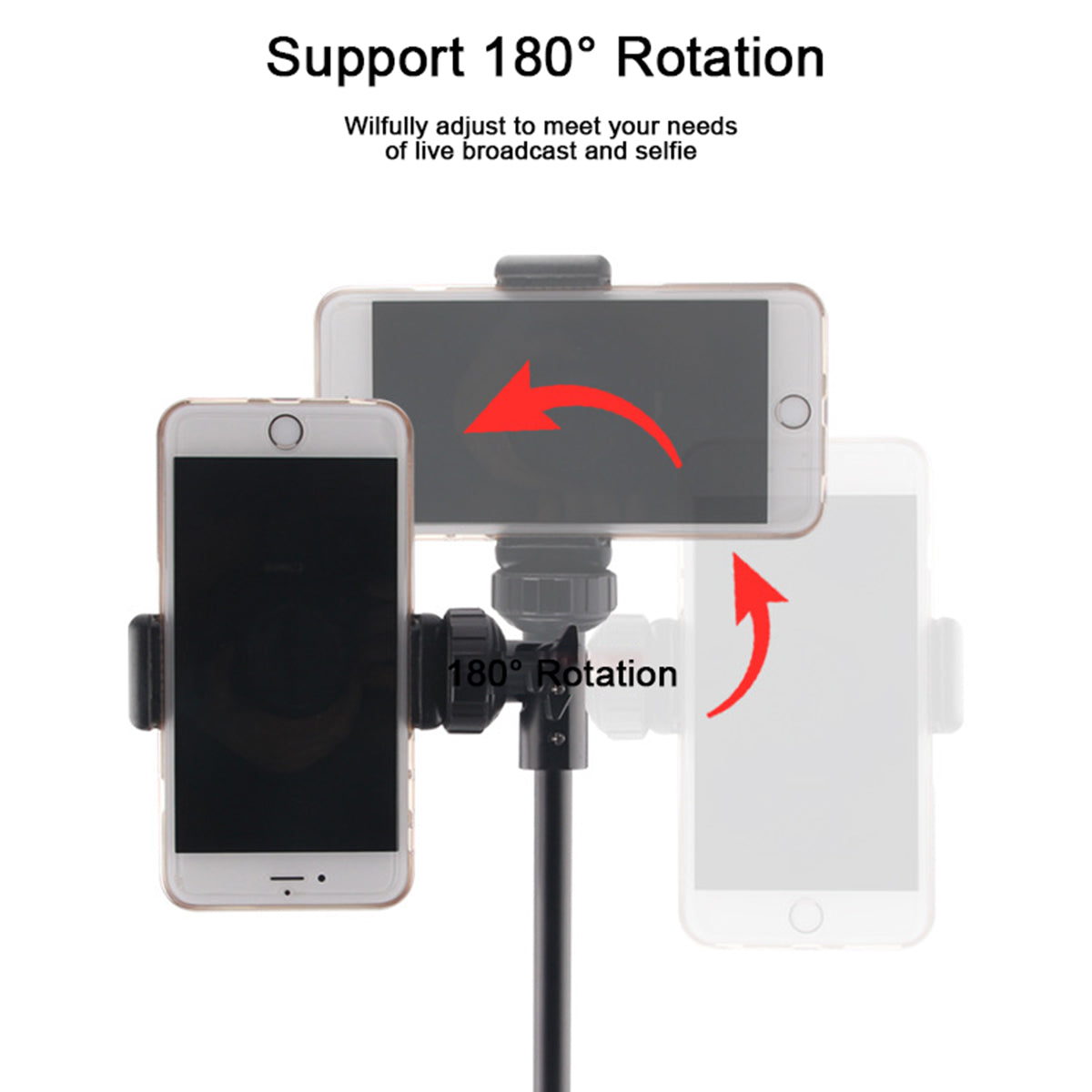 T9 Locking Buckle Design Retractable 1.6m Selfie Stick Tripod Phone Holder Video Recording Stand with Phone Clip + Bluetooth Remote Control + Storage Bag