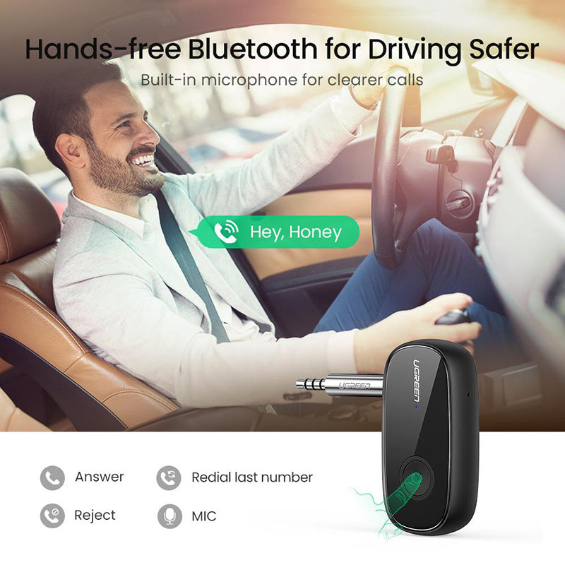 Uniqkart Bluetooth 5.0 Receiver aptX LL 3.5mm AUX Jack Wireless Adapter