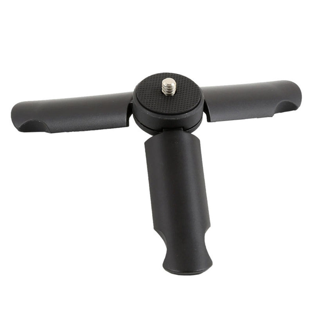 Desktop Mini Folding Tripod Stand with 1 / 4 inch Screw Adapter Thickened Handle Tripod Stand for Action Camera, Selfie Stick Universal Portable Tripod