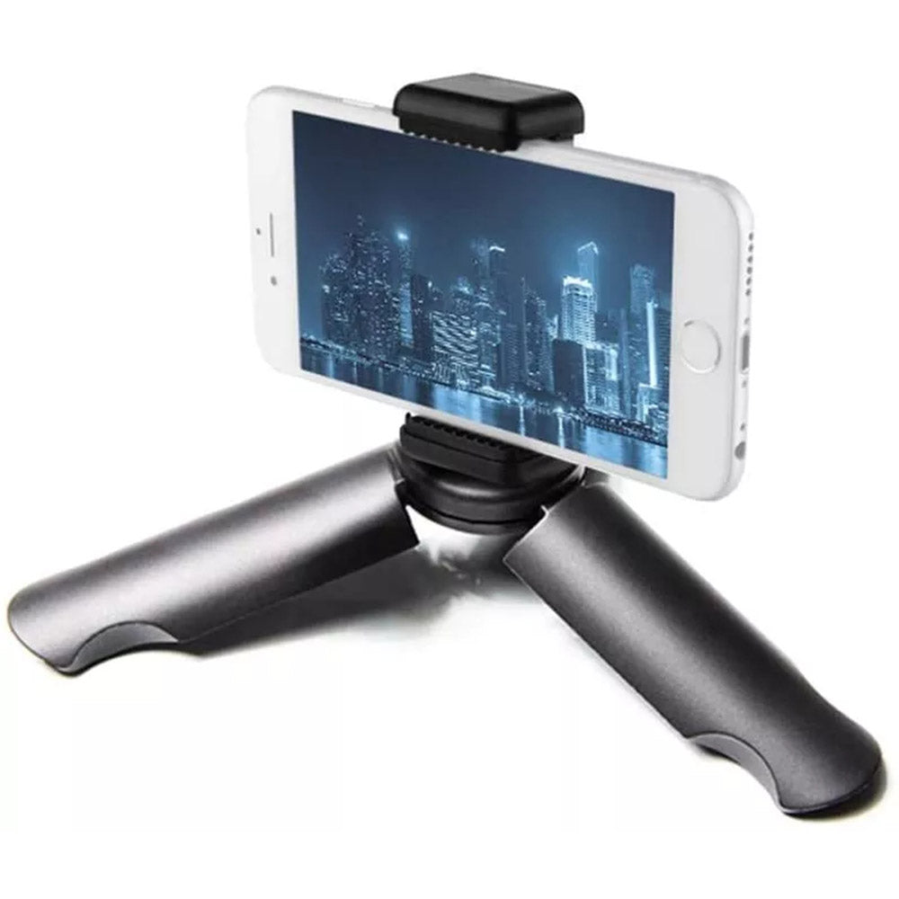 Desktop Mini Folding Tripod Stand with 1 / 4 inch Screw Adapter Thickened Handle Tripod Stand for Action Camera, Selfie Stick Universal Portable Tripod