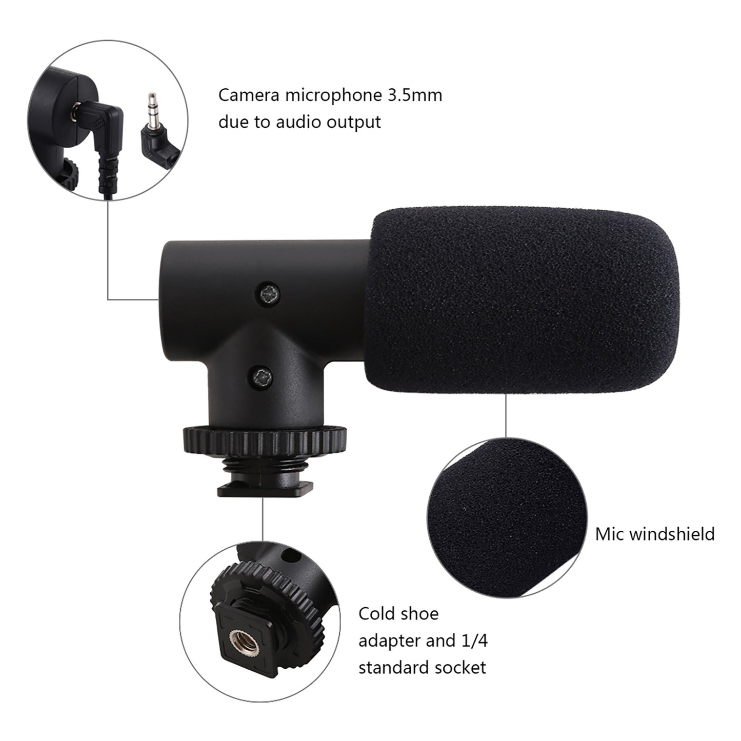 VK-03 Desktop Mobile Phone 360-Degree Rotating Tripod Stand Microphone Fill Light Combo Set for Live Streaming Photography Kit
