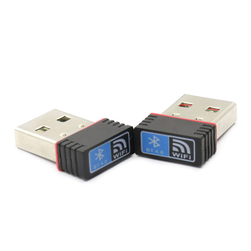RTL8723BU USB WiFi + Bluetooth 4.0 Adapter 150Mbps Transmission Rate 2-in-1 Adapter Portable Mini USB WiFi Converter for Bluetooth Speaker / Mouse / Keyboard